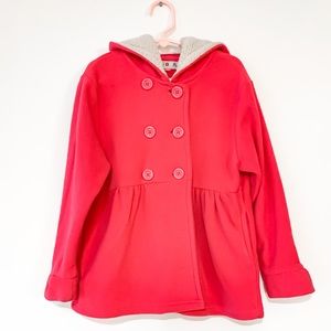 Girls pink fleece jacket size 8